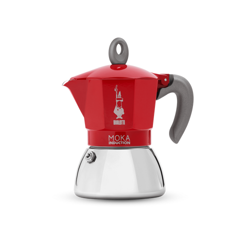 Bialetti Moka Induction 4 Cup Red