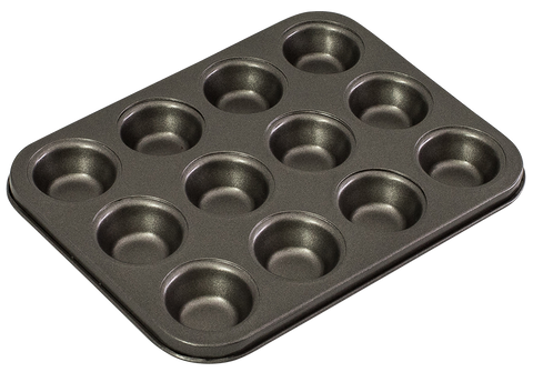 Bakemaster 12 Cup Muffin/Cupcake Pan 35 x 27cm/7 x 2.5cm Non-stick