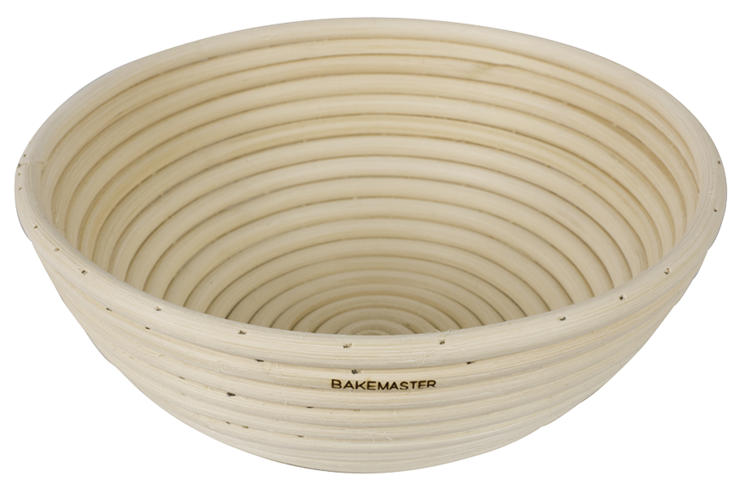 Bakemaster Round Proving Basket 22 x 8.5cm Rattan