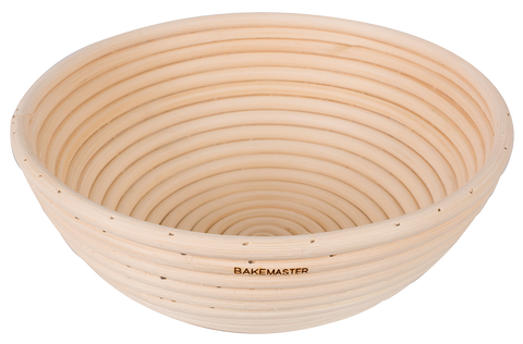 Bakemaster Round Proving Basket 25 x 8.5cm Rattan