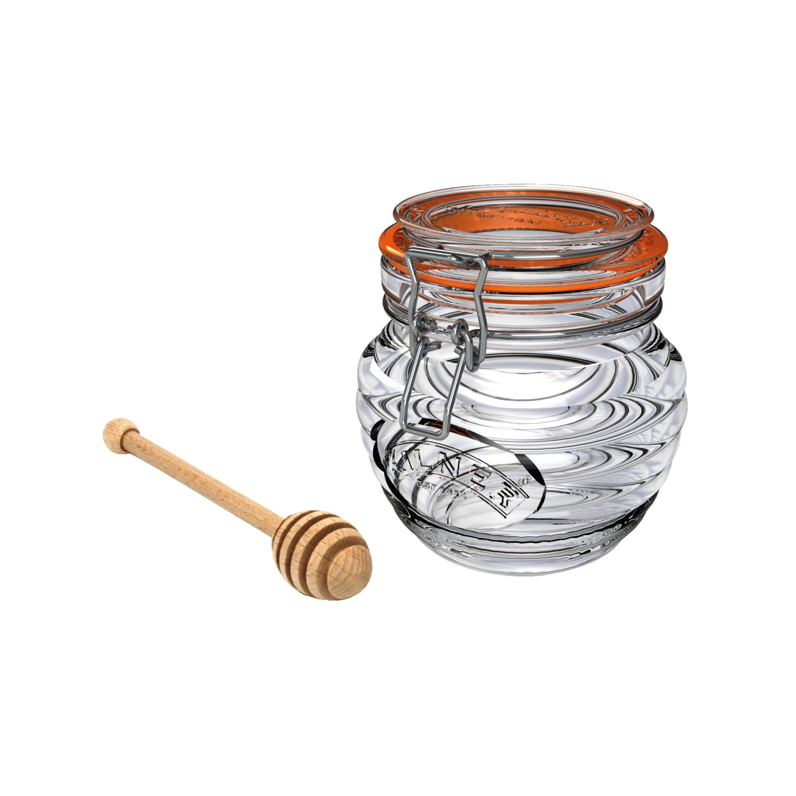 Kilner Honey Pot with Beechwood Dipper 400ml
