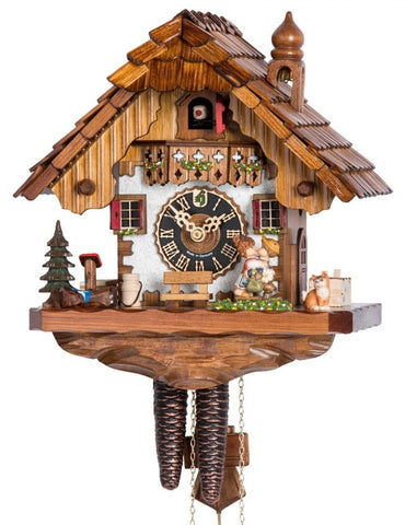 1 Day Cuckoo Clock with Moving Kissing Couple