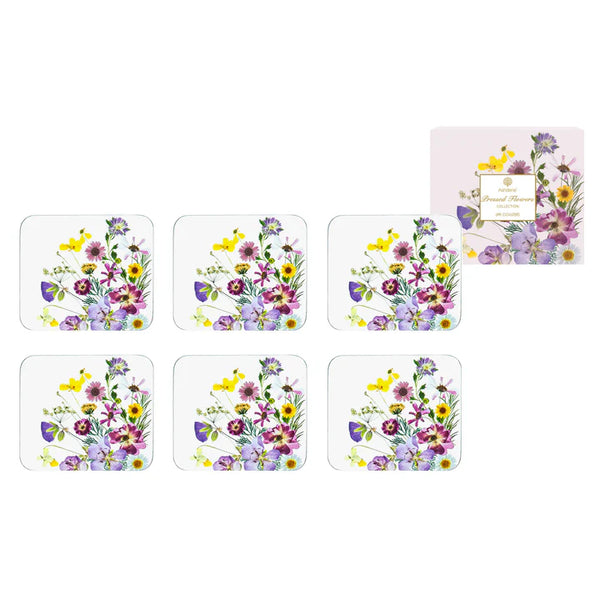 Ashdene Pressed Flowers Coaster Set of 6