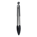 Avanti  Tongs with Silicone Head and Grip 30cm - Black