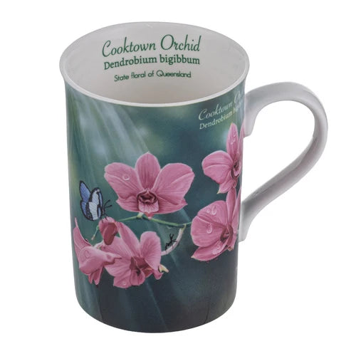 Ashdene Botanical Emblems Cooktown Orchid Mug
