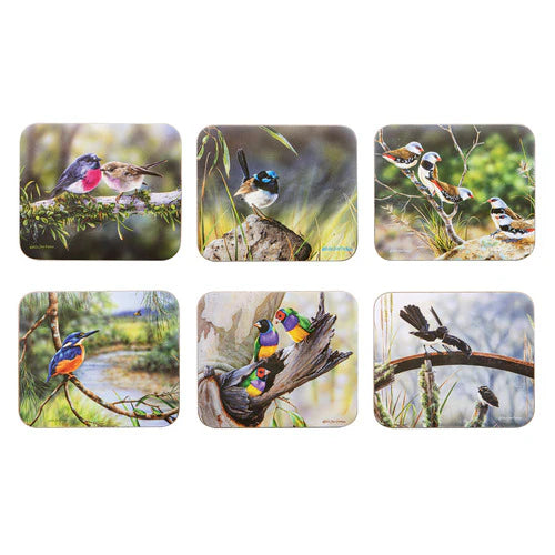 Ashdene Australian Little Birds Coasters Set of 6