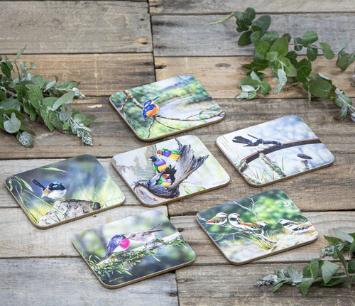 Ashdene Australian Little Birds Coasters Set of 6