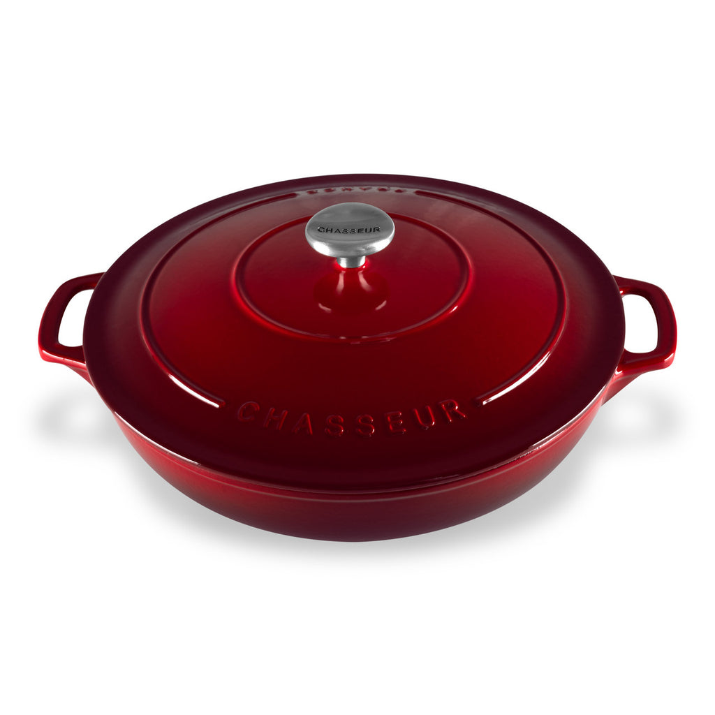 Chasseur Round Casserole 30cm 2.5L Bordeaux