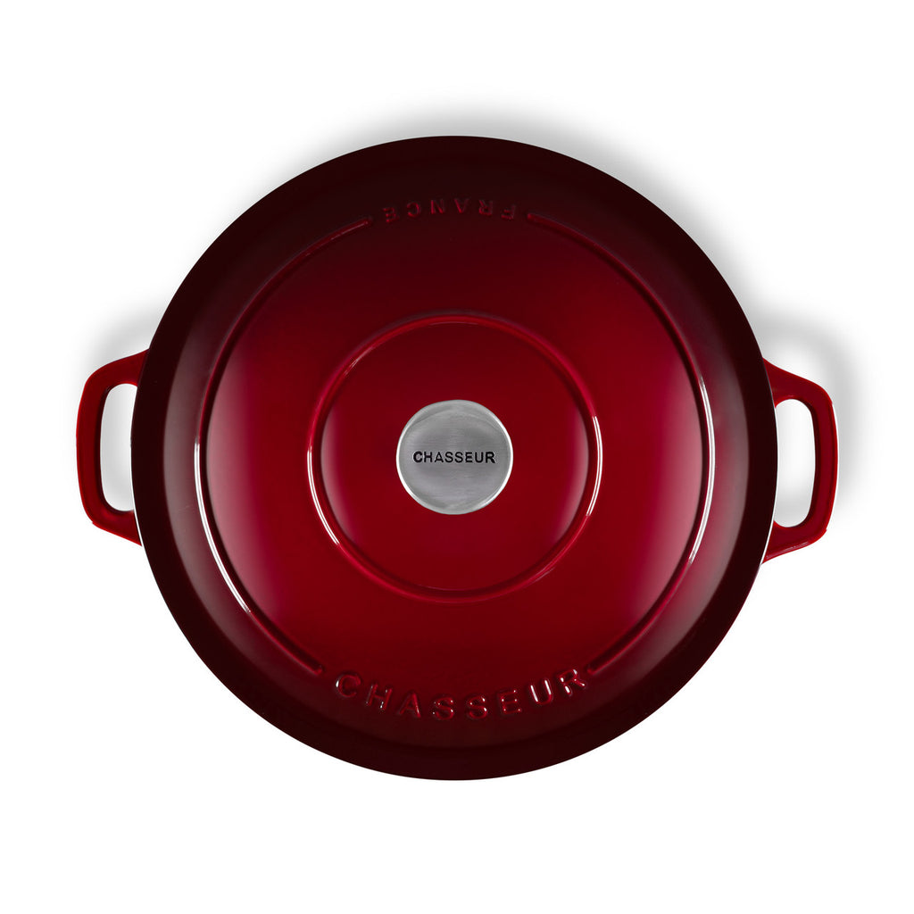 Chasseur Round Casserole 30cm 2.5L Bordeaux