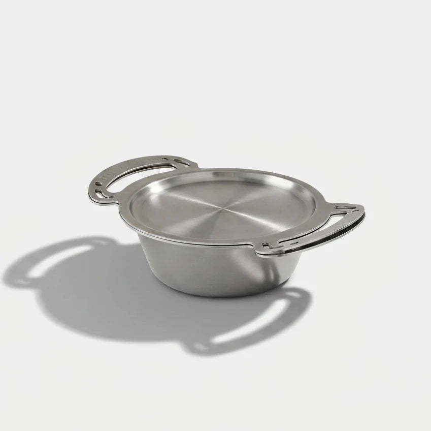 Solidteknics 3L Stainless Steel Rondeau & 24cm Frypan-Lid Set