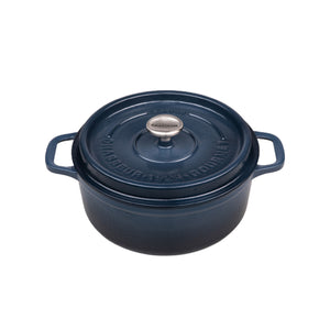 Chasseur Gourmet Round French Oven 28cm 6.1L Midnight Blue