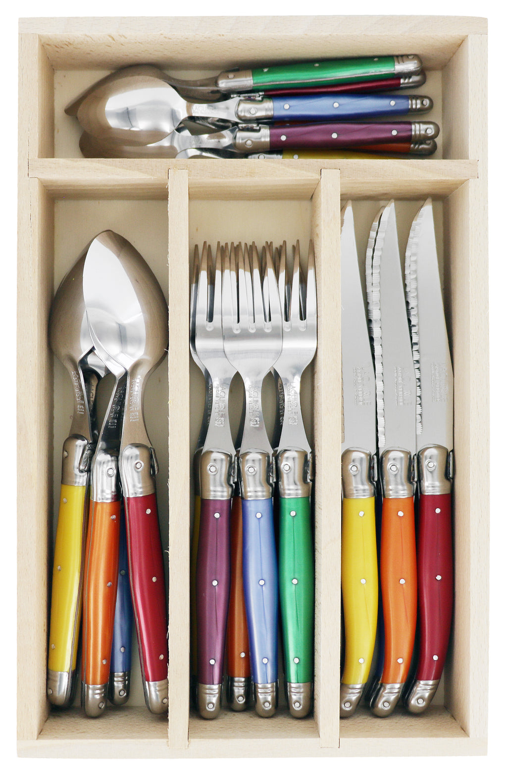 Andre Verdier Debutant Cutlery Set 24 Piece in Tray Assorted
