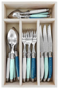 Andre Verdier Debutant Cutlery Set 24pc Assorted Greens/Blues