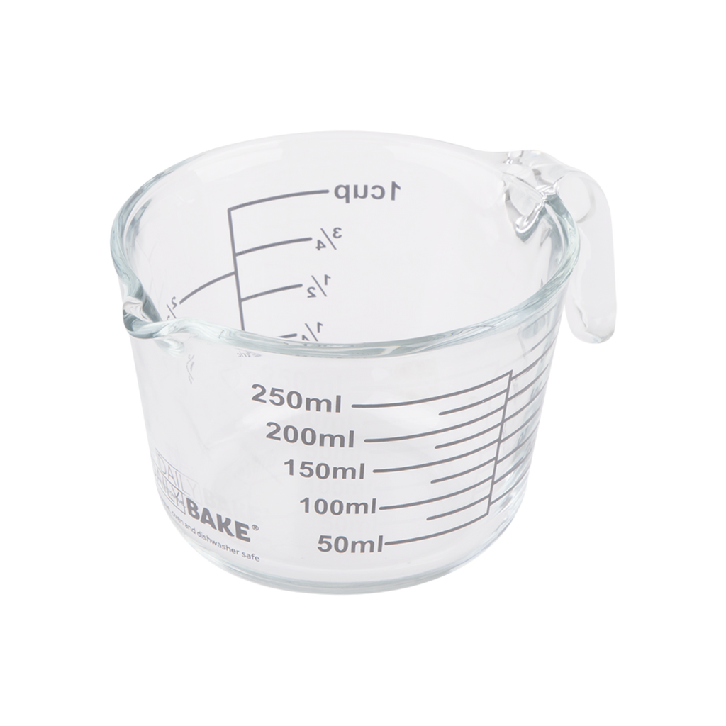 Daily Bake Borosilicate Glass Measure Jug 1 Cup/250ml