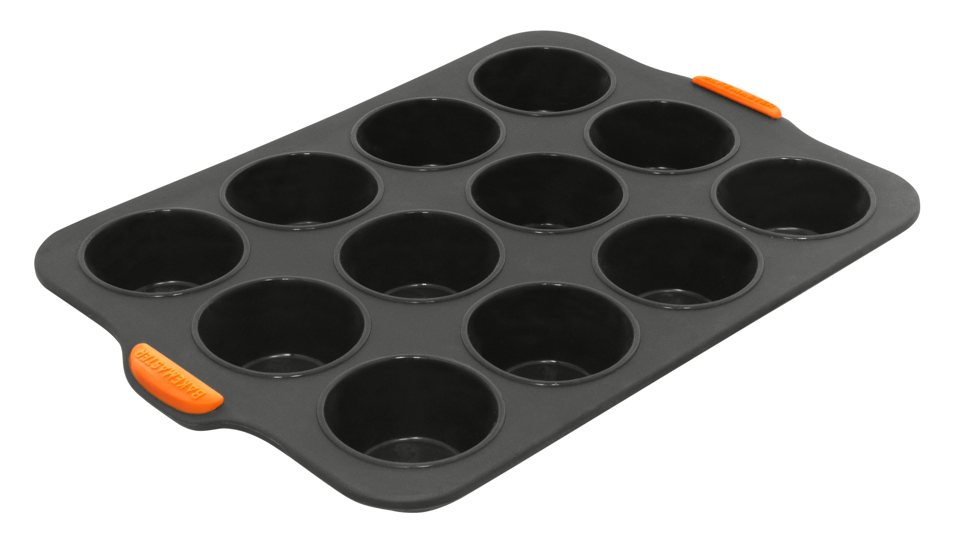 Bakemaster Reinforced Silicone 12 Cup Muffin Tray