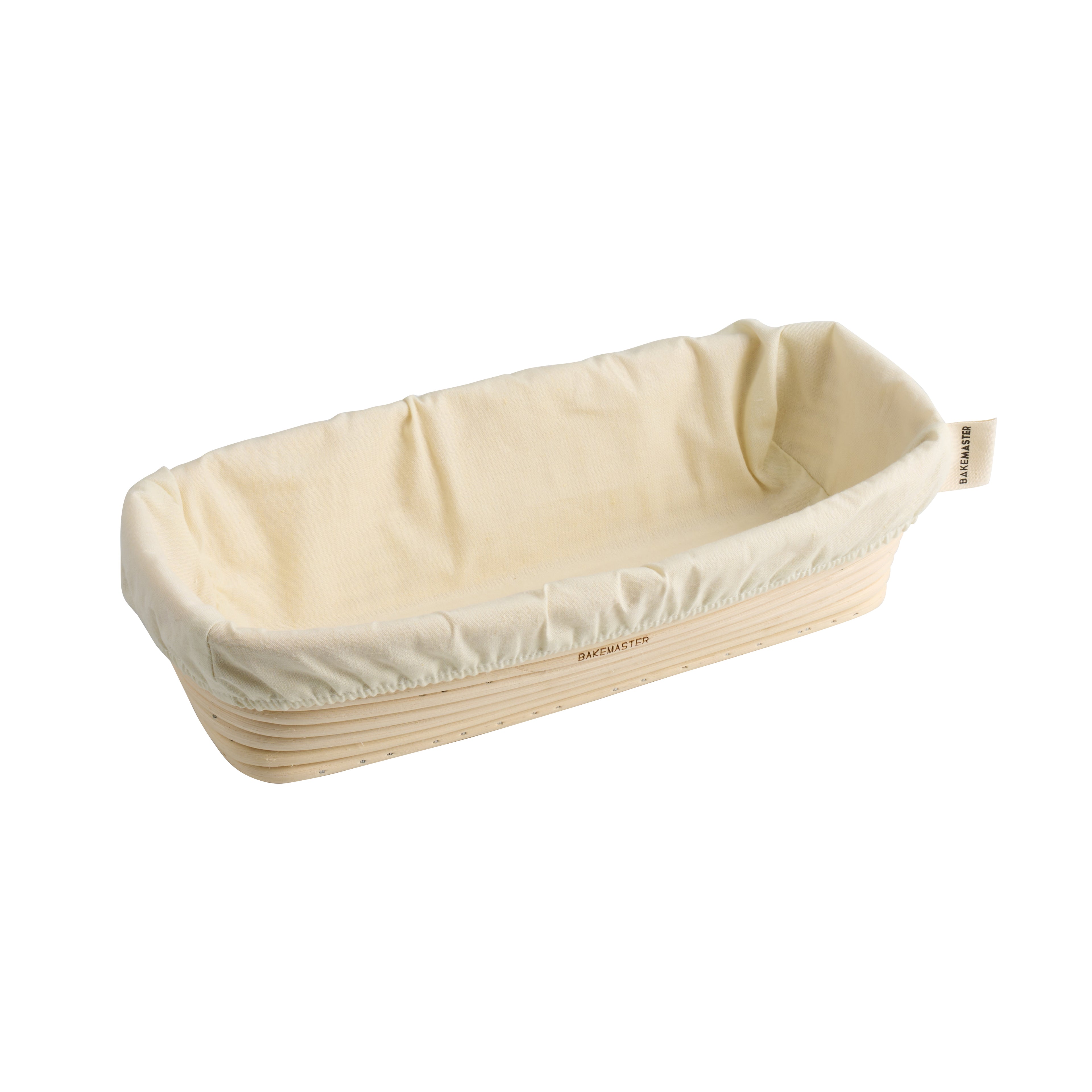 Bakemaster Rec Proving Basket 30 x 15cm Rattan