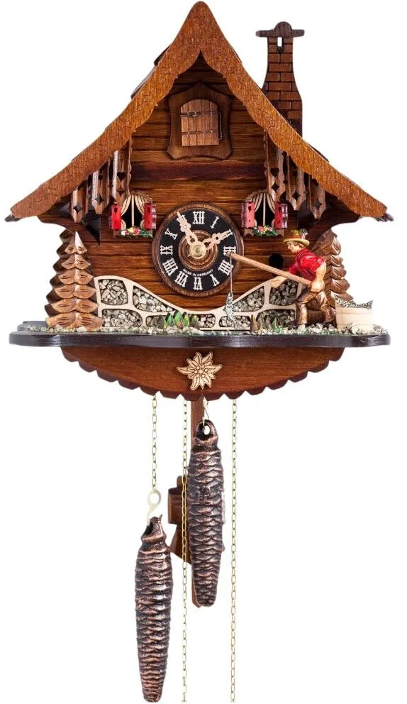 1 Day Cuckoo Clock Fisherman