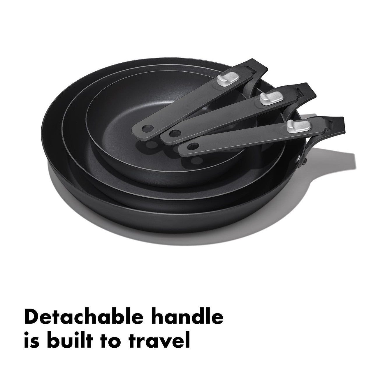 OXO Outdoor Carbon Steel Pan with Removable Handle - 10in/ 26cm