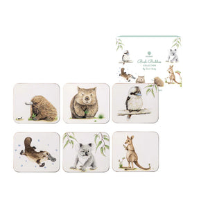 Ashdene Bush Buddies Coasters Set Of 6