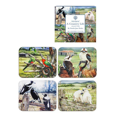 Ashdene A Country Life Assorted Coasters Set of 4