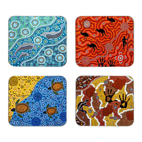 Ashdene Maarakool Art Coasters Set of 4