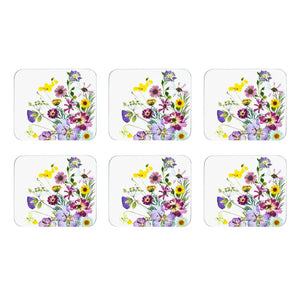 Ashdene Pressed Flowers Coaster Set of 6