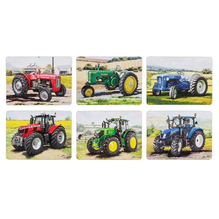 Ashdene Tractors Then/Now Placemats Set of 6