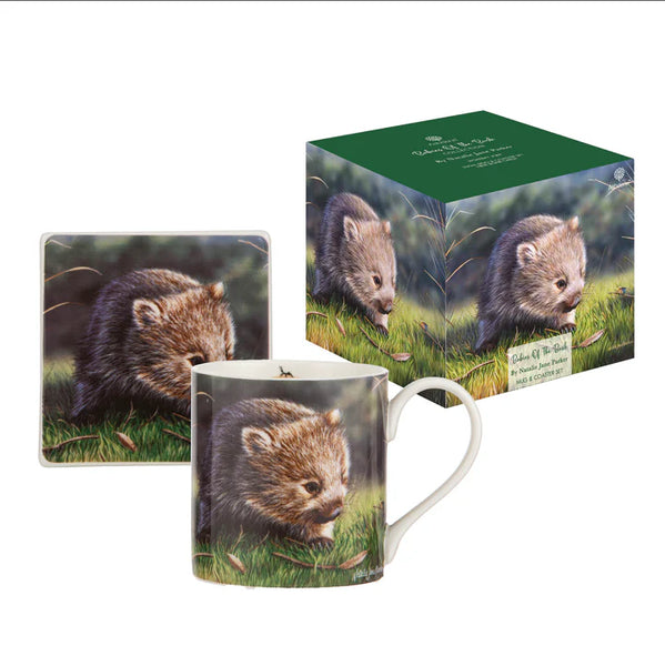 Babies Of The Bush Wombat Joey Mug & Coaster Set