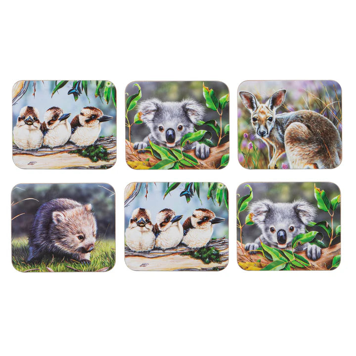 Ashdene Babies Of The Bush Coasters Set of 6