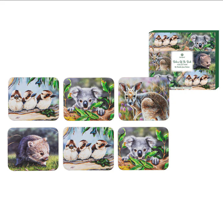 Ashdene Babies Of The Bush Coasters Set of 6