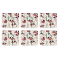 Ashdene Trudy's Garden Silver Princess Coasters Set of 6
