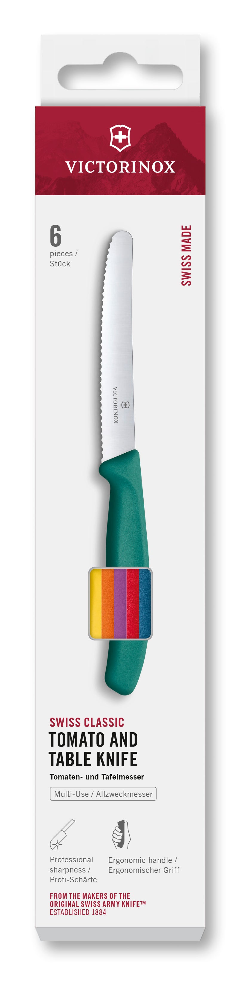 Victorinox Swiss Classic Tomato and Table Knife Set 6 Pieces