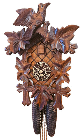 8 Day Birds and Leaves Cuckoo Clock