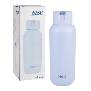 Oasis Ceramic Lined Stainless Steel Triple Wall Insulated Bottle 1L Periwinkle
