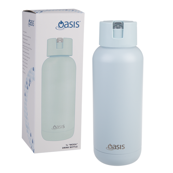 Oasis Ceramic Lined Stainless Steel Triple Wall Insulated Bottle 1L Moda