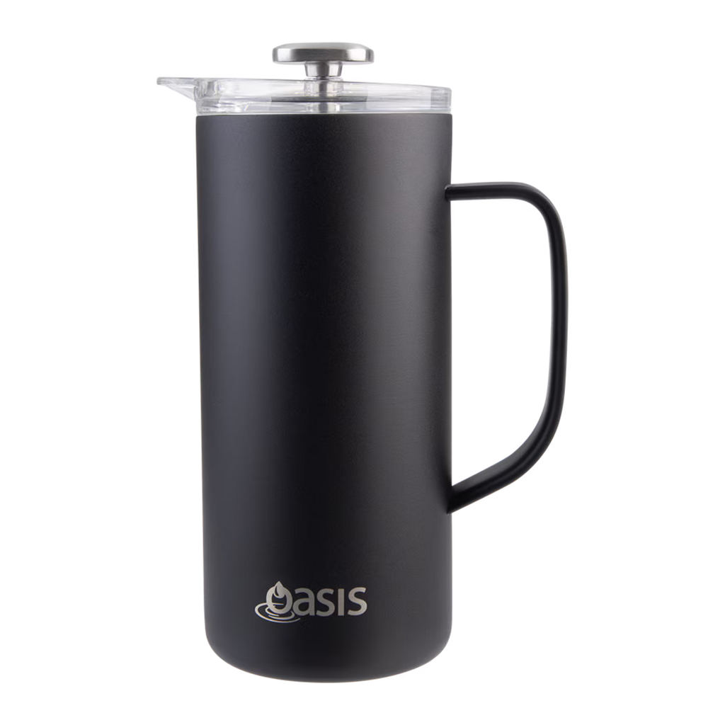 Oasis Stainless Steel Double Wall Insulated Coffee Press 4 Cup (600ml)