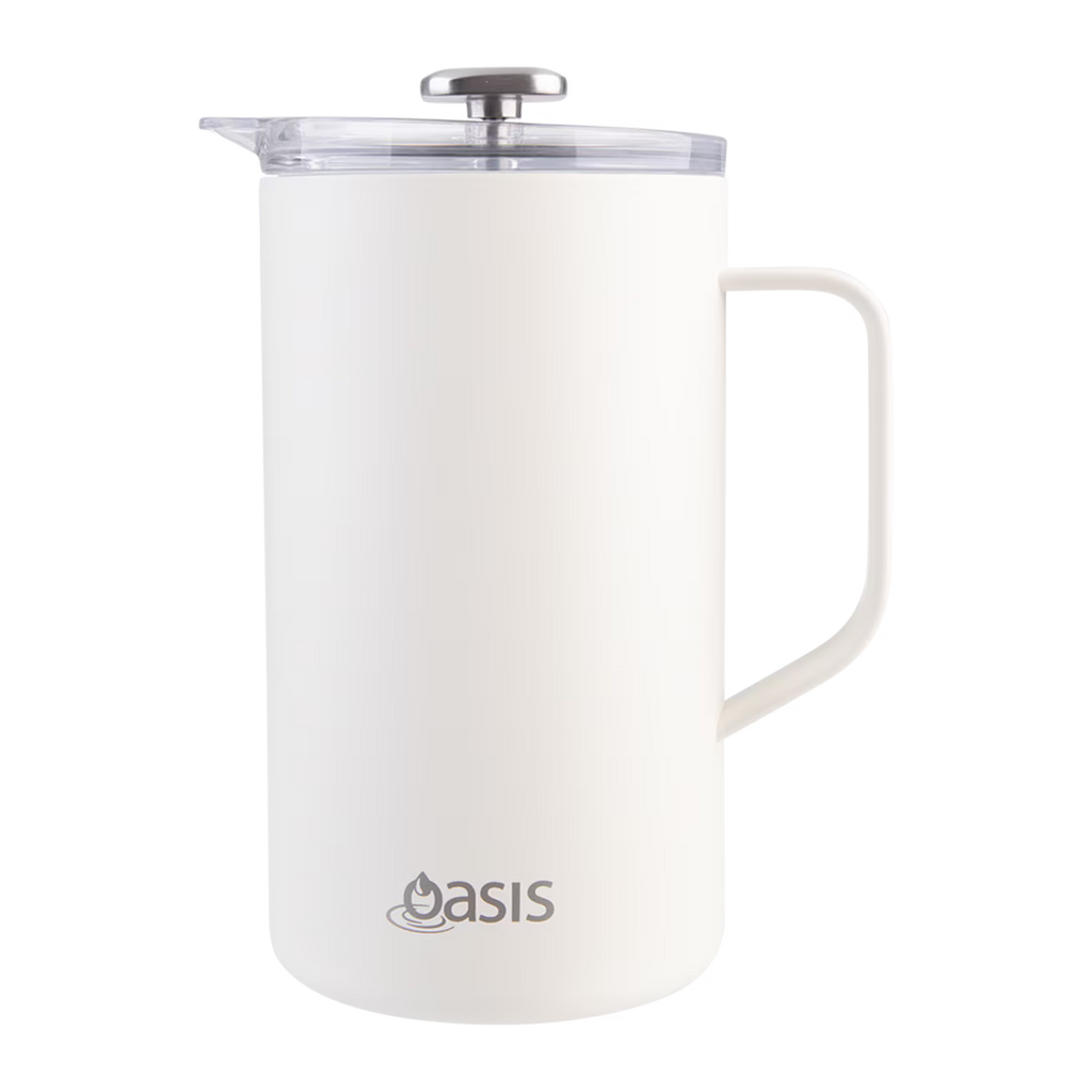 Oasis Stainless Steel Double Wall Insulated Coffee Press 6 Cup (1000ml)