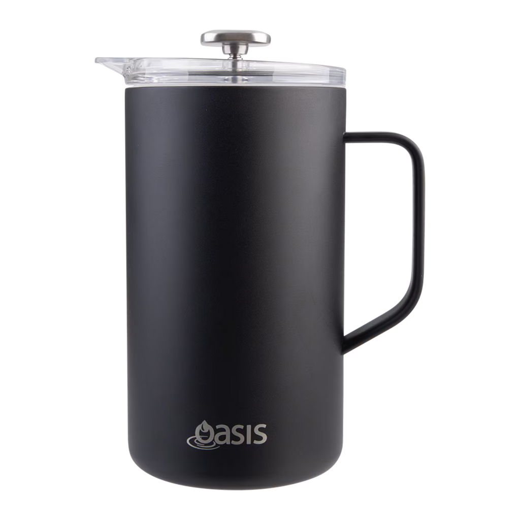 Oasis Stainless Steel Double Wall Insulated Coffee Press 6 Cup (1000ml)
