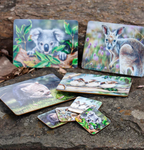 Ashdene Babies Of The Bush Coasters Set of 6