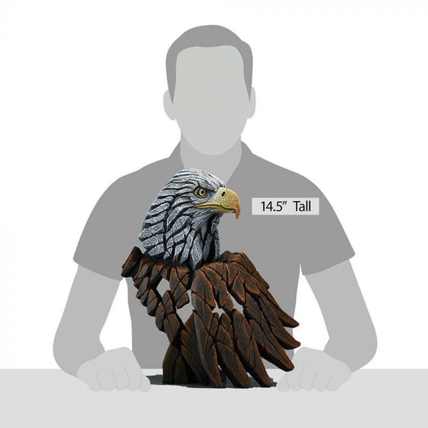 Edge Sculpture Bald Eagle Bust