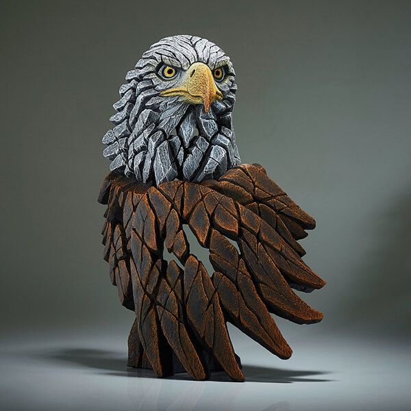 Edge Sculpture Bald Eagle Bust