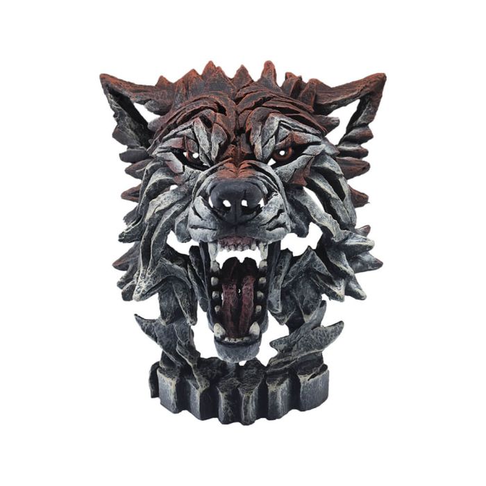 Edge Sculpture Miniature Wolf Bust