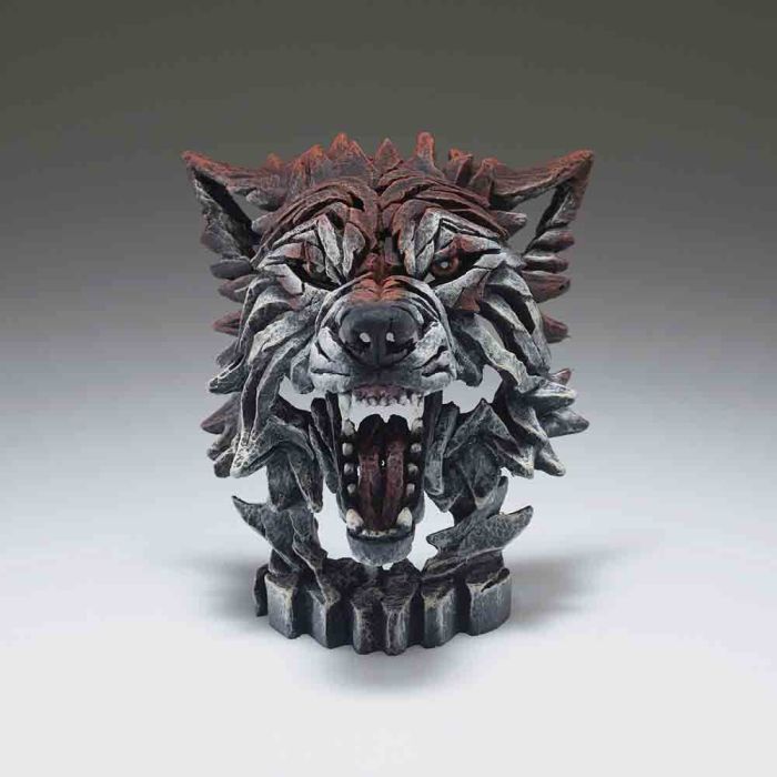 Edge Sculpture Miniature Wolf Bust