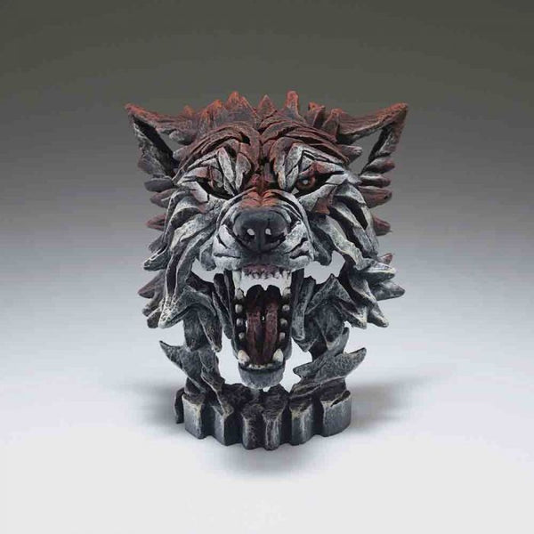 Edge Sculpture Wolf Bust