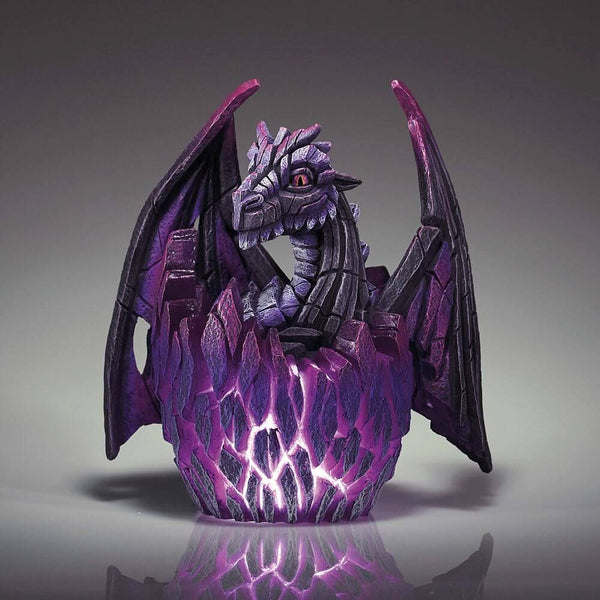 Edge Sculpture Lit Dragon Purple