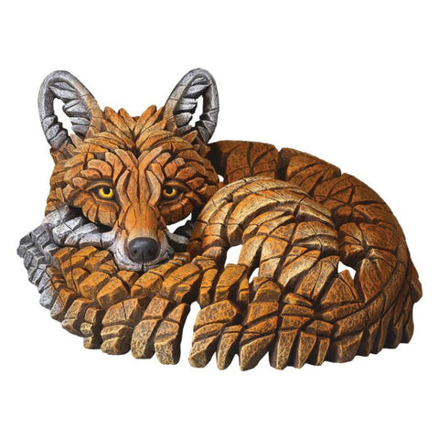 Edge Sculpture Curled Up Fox