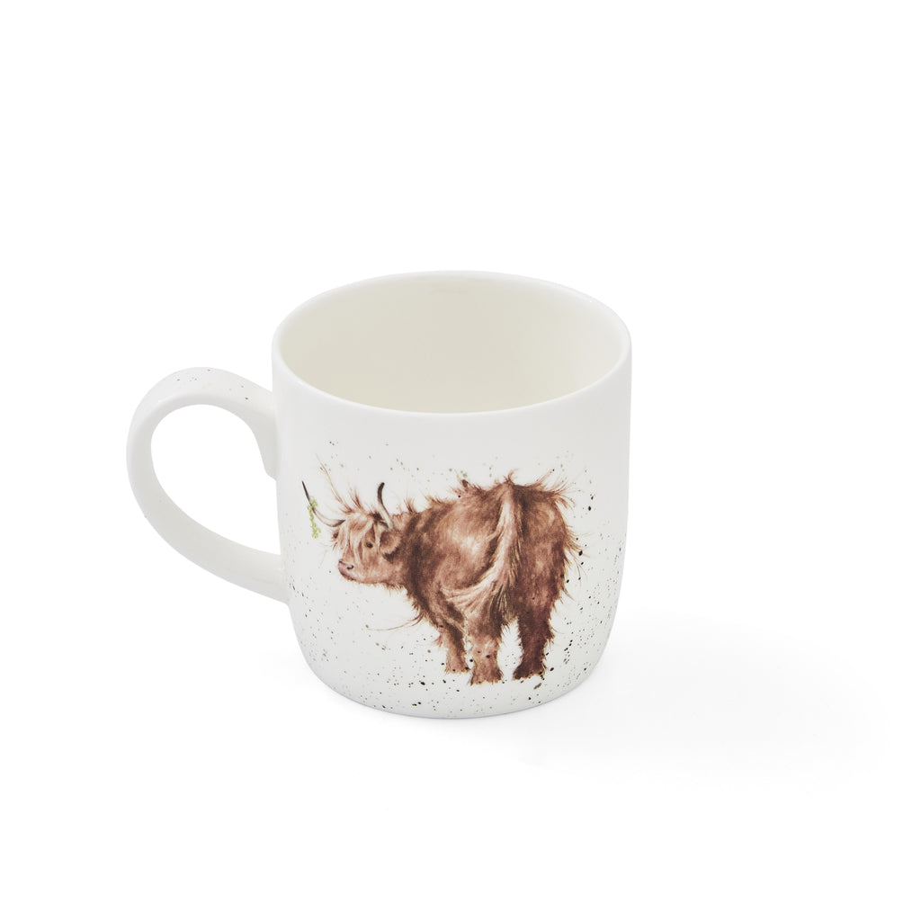 Royal Worcester Wrendale Designs Highland Cow Mug