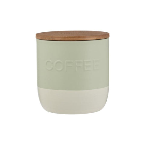 Typhoon Oben Coffee Storage Green Includes Metal Teaspoon Magnetised Under The Lid | 1.25L