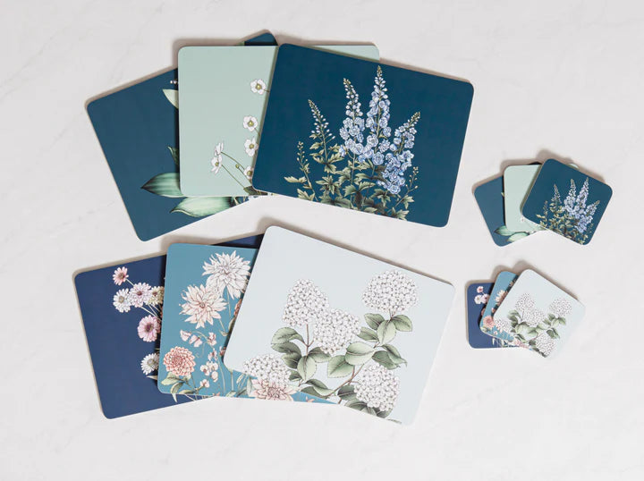 Ashdene Secret Garden Blue Coasters Set of 6
