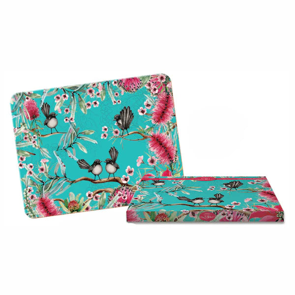 Lisa Pollock Willy Wagtail Placemats Set of 6